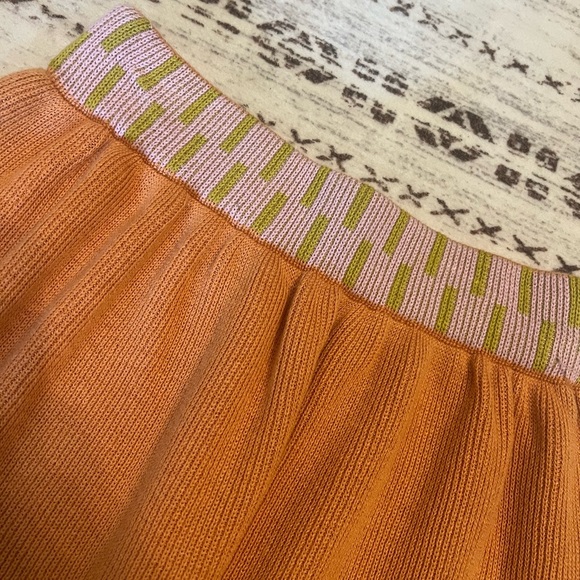 Misha and Puff orange knit pima cotton youth skirt girls size 4/5 years - Picture 2 of 5